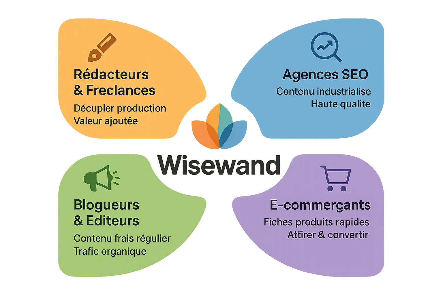 Wisewand solutions pour différents profils utilisateurs